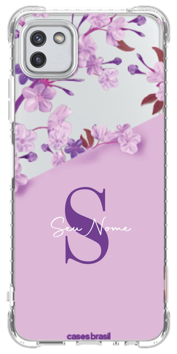 Capinha para Celular Flores Purpuras