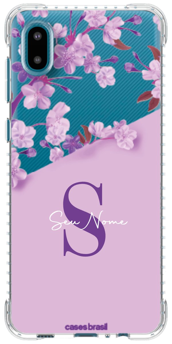 Capinha para Celular Flores Purpuras
