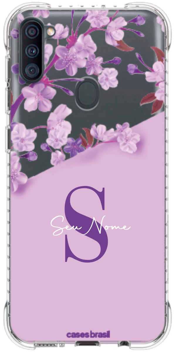 Capinha para Celular Flores Purpuras