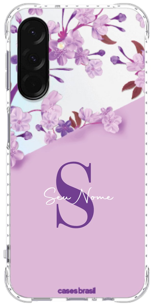 Capinha para Celular Flores Purpuras