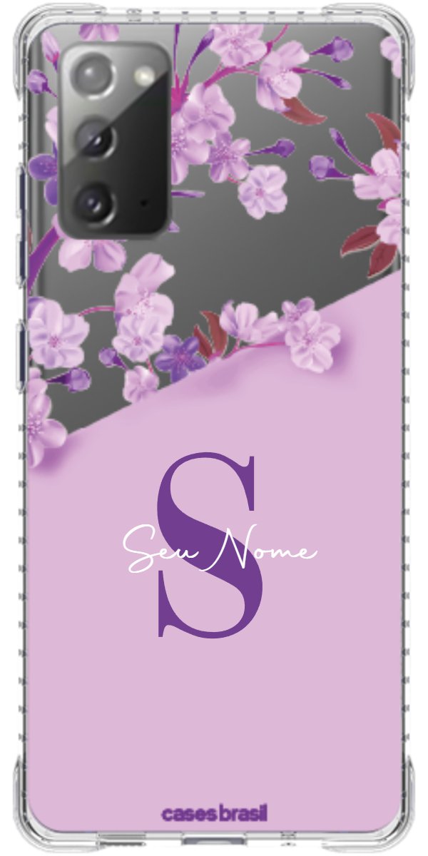 Capinha para Celular Flores Purpuras