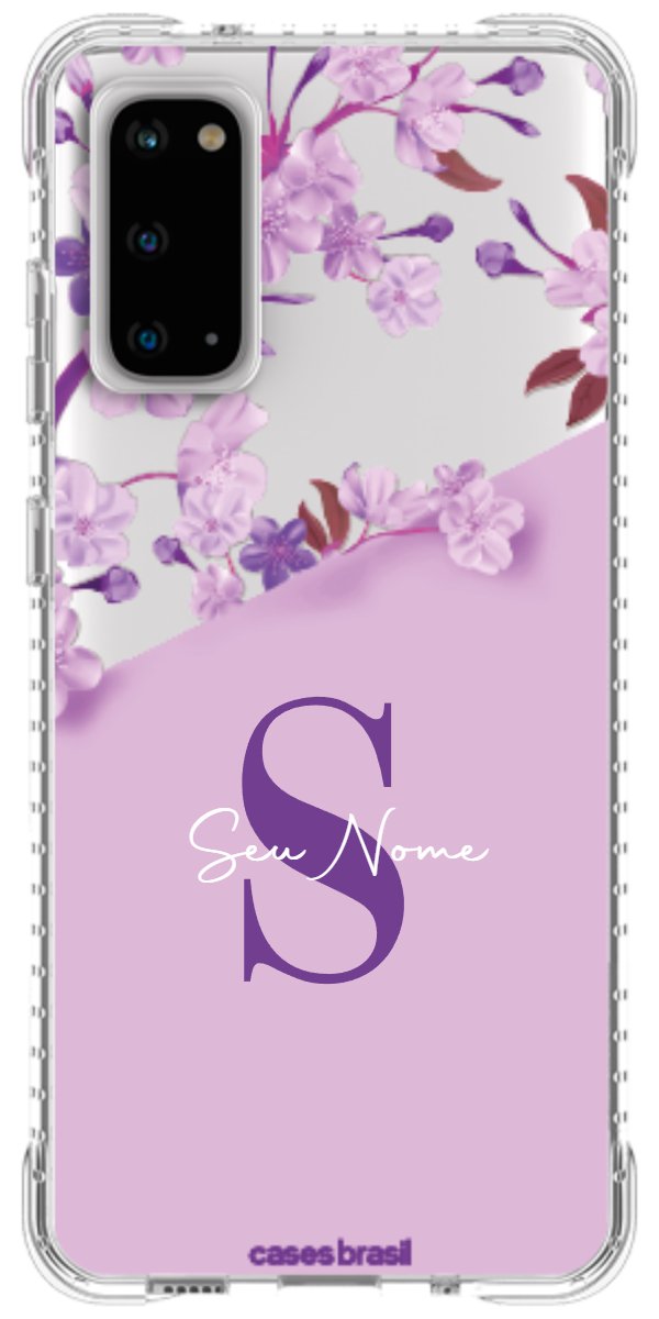 Capinha para Celular Flores Purpuras