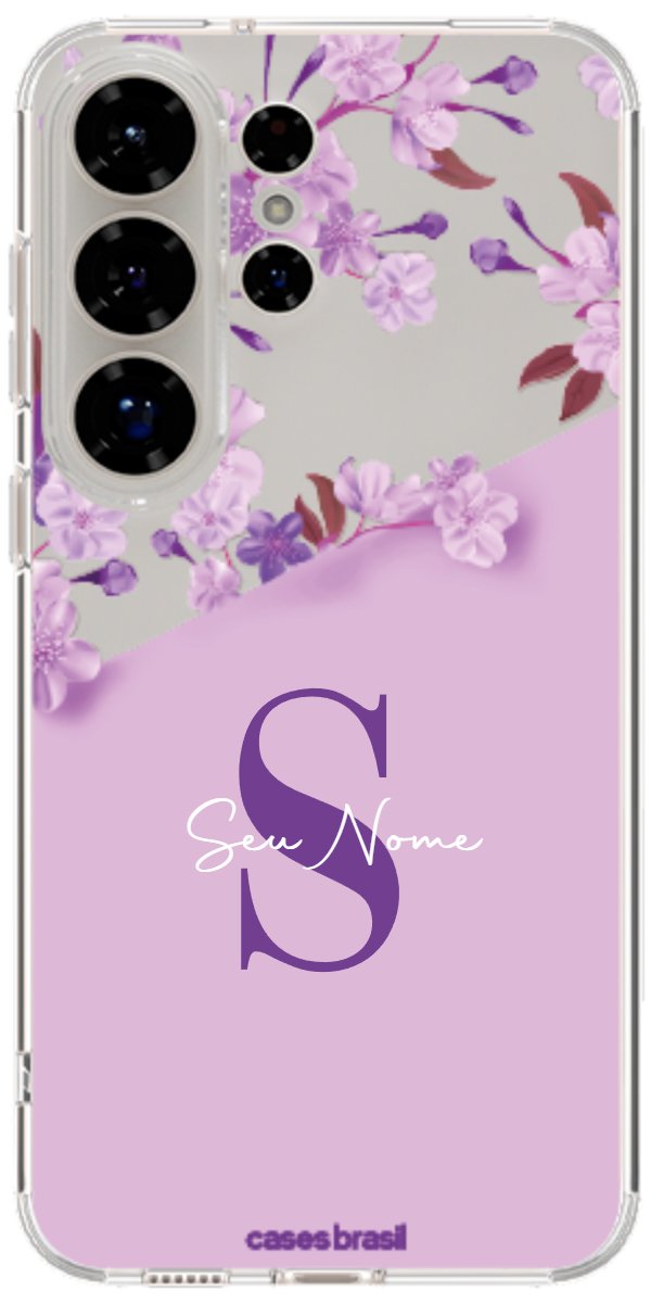 Capinha para Celular Flores Purpuras