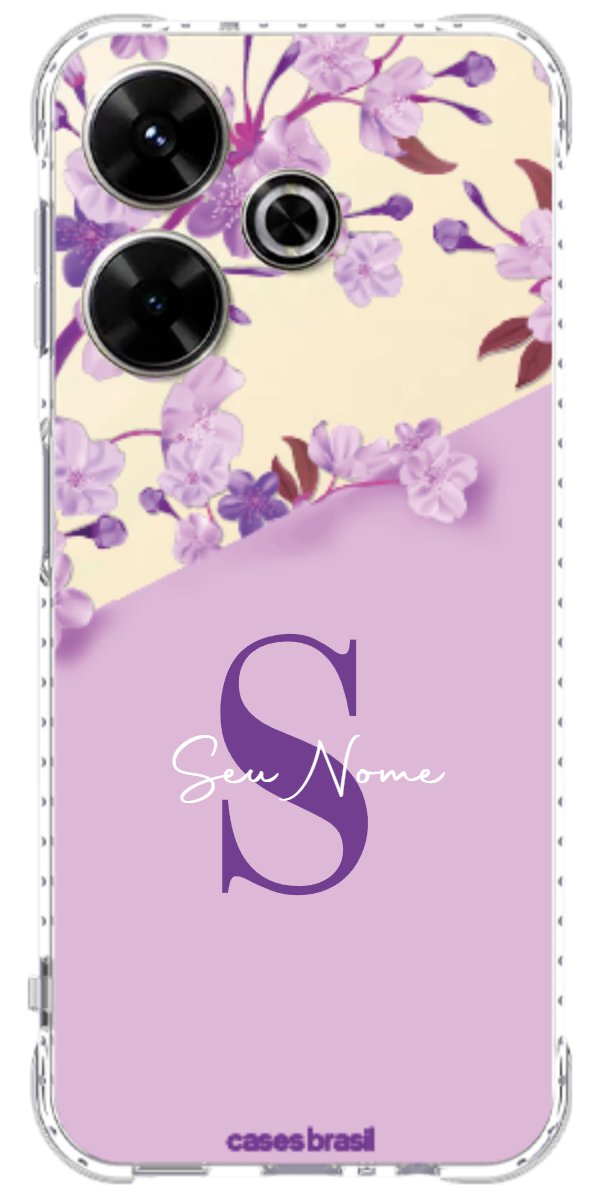 Capinha para Celular Flores Purpuras