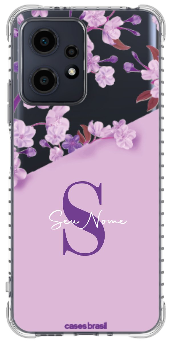 Capinha para Celular Flores Purpuras