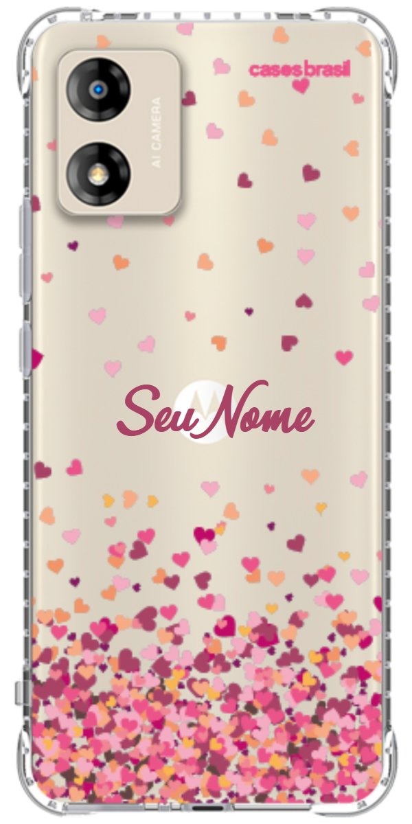 Capinha para Celular Corações Flutuantes
