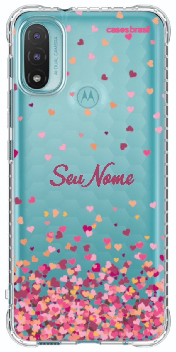 Capinha para Celular Corações Flutuantes