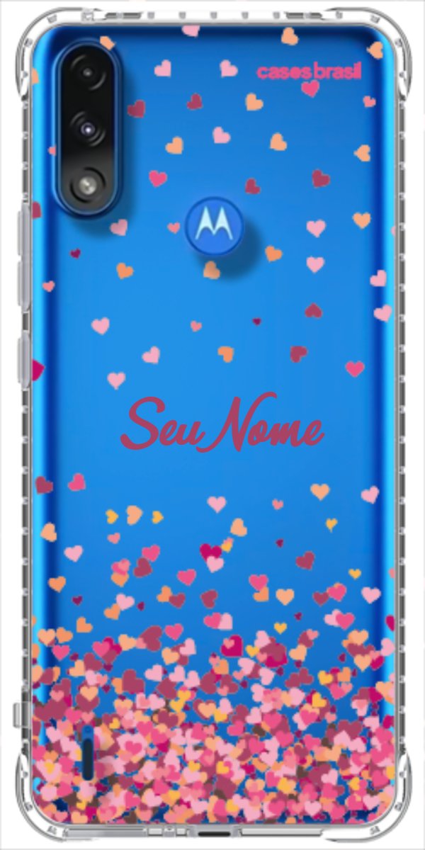 Capinha para Celular Corações Flutuantes