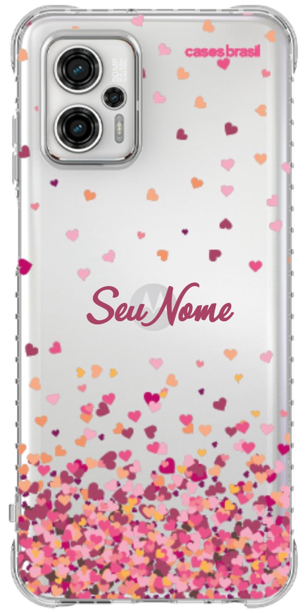 Capinha para Celular Corações Flutuantes