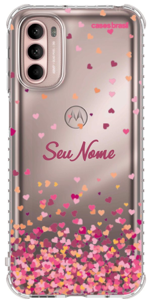 Capinha para Celular Corações Flutuantes