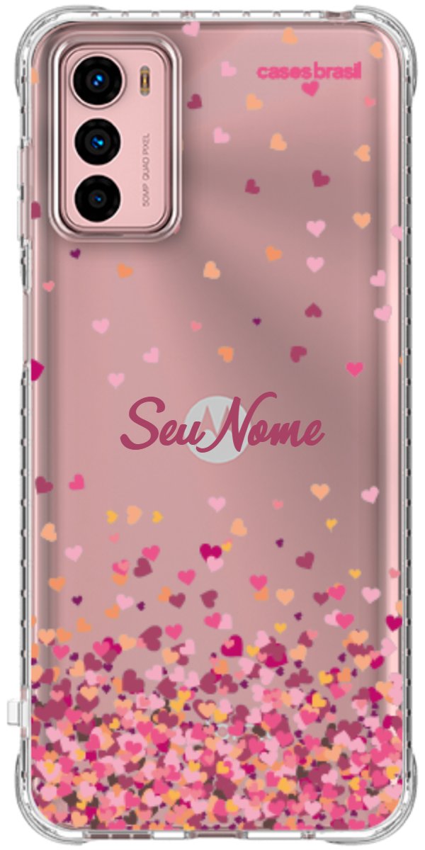 Capinha para Celular Corações Flutuantes