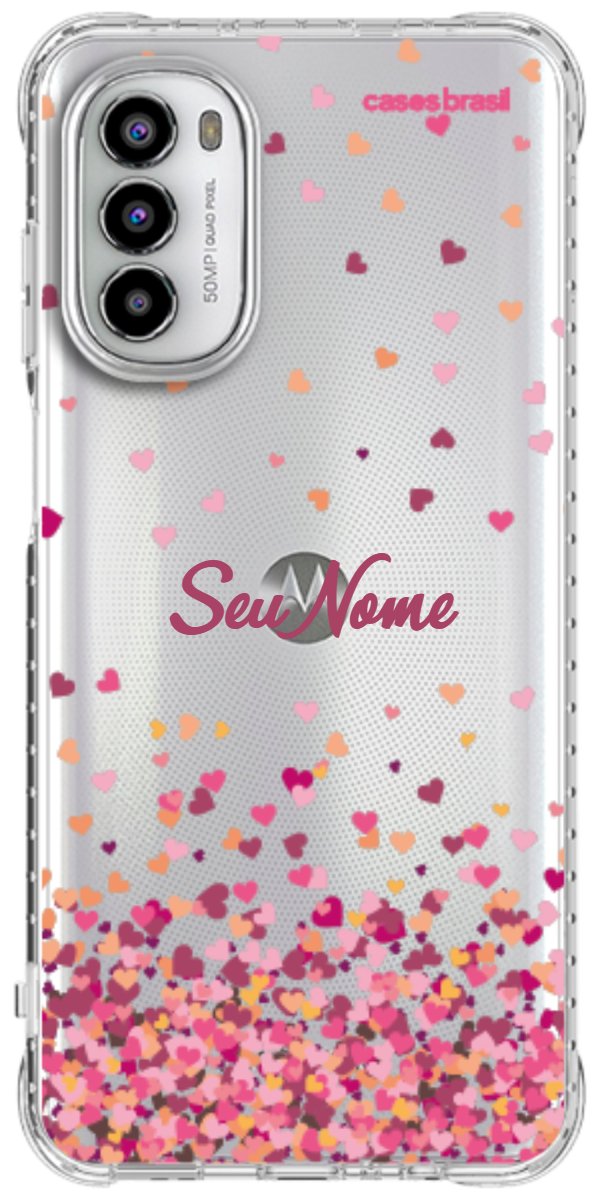 Capinha para Celular Corações Flutuantes