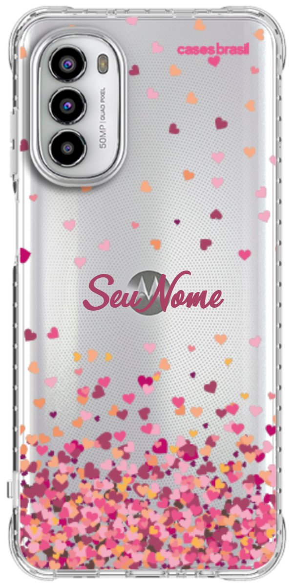 Capinha para Celular Corações Flutuantes