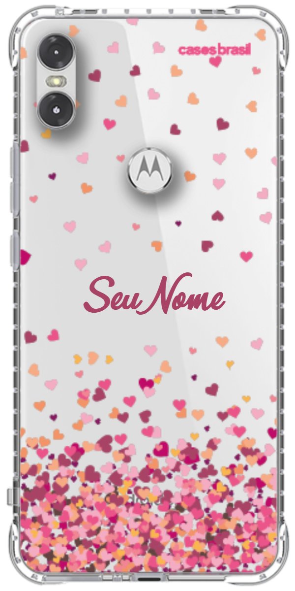 Capinha para Celular Corações Flutuantes