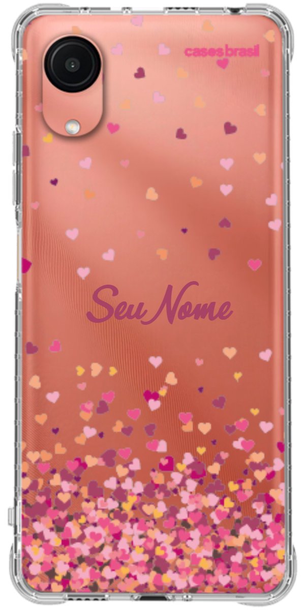 Capinha para Celular Corações Flutuantes