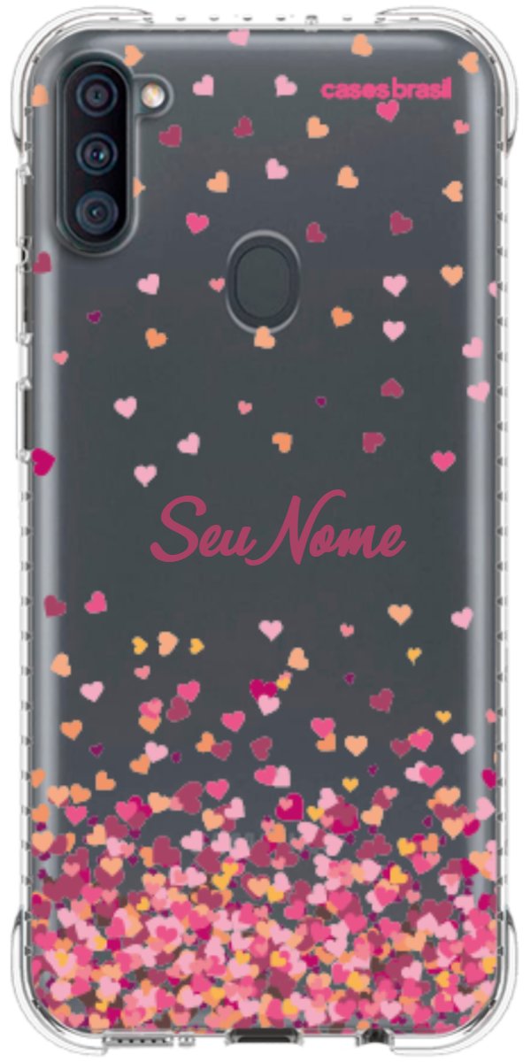 Capinha para Celular Corações Flutuantes