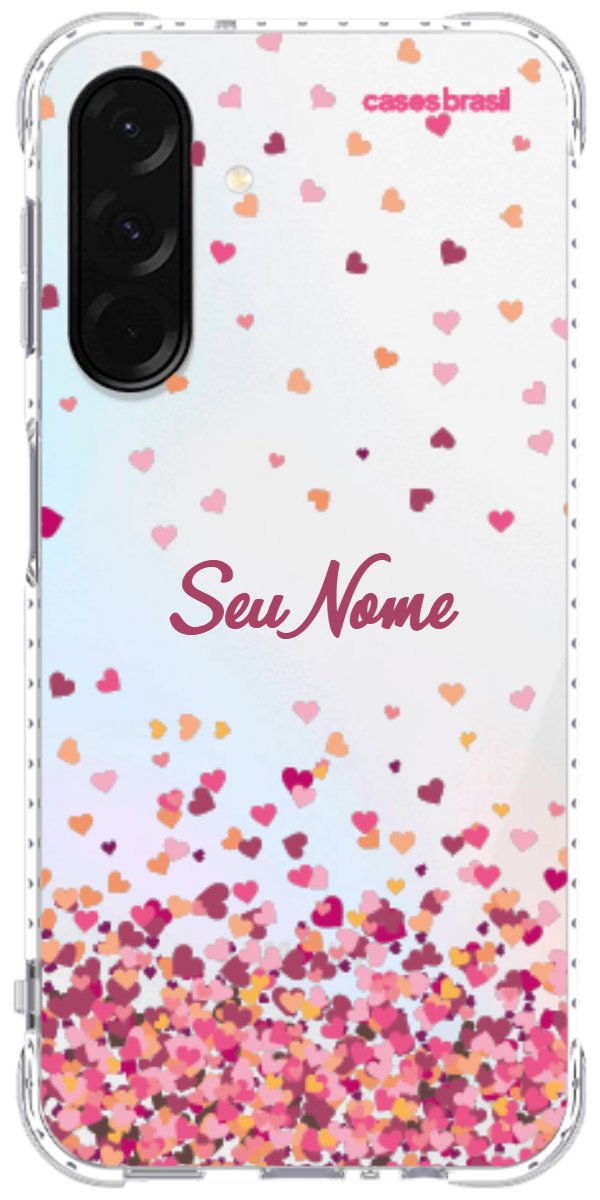 Capinha para Celular Corações Flutuantes