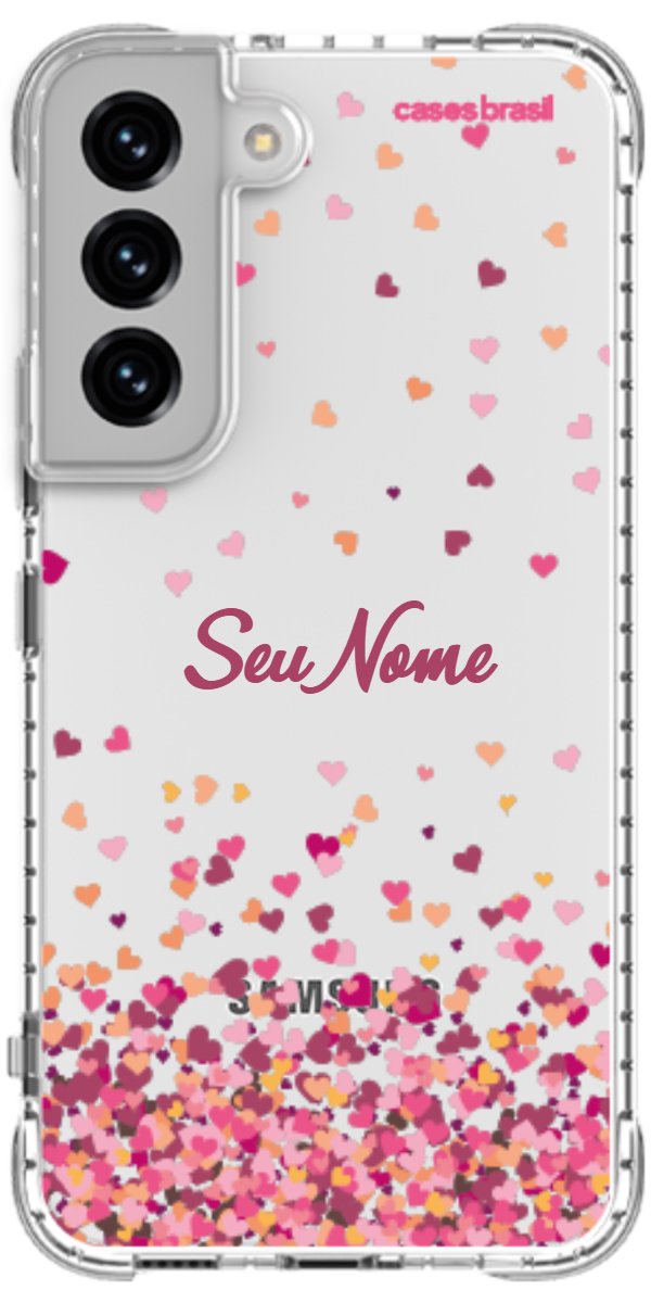 Capinha para Celular Corações Flutuantes