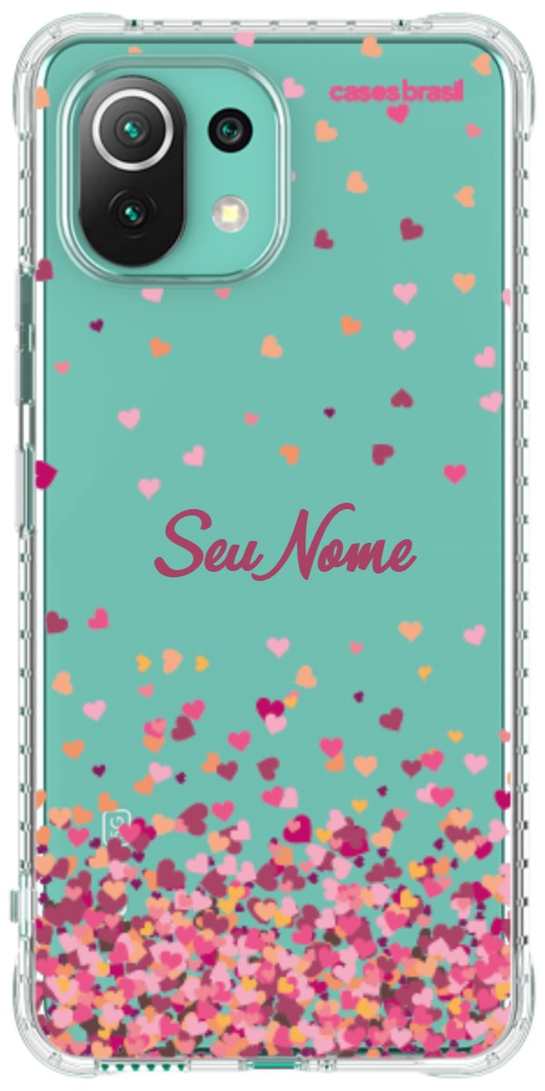 Capinha para Celular Corações Flutuantes