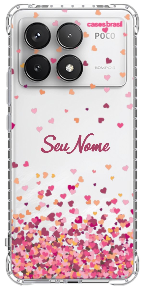 Capinha para Celular Corações Flutuantes