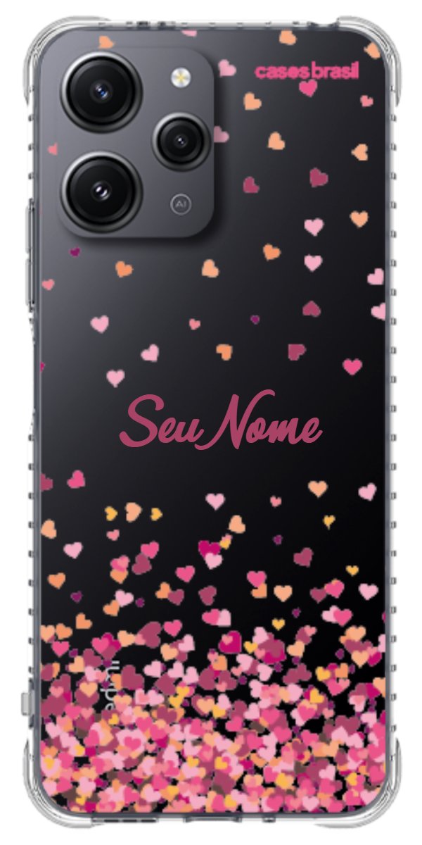 Capinha para Celular Corações Flutuantes