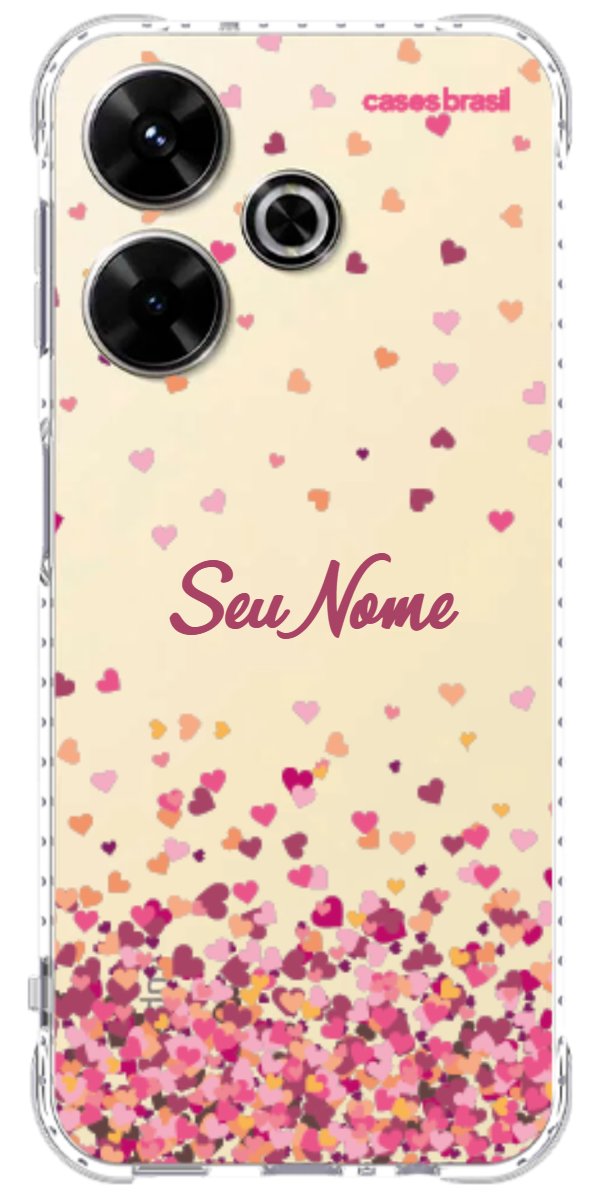 Capinha para Celular Corações Flutuantes