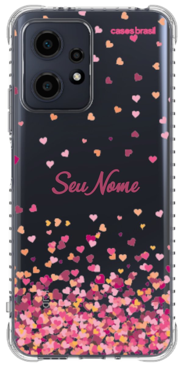 Capinha para Celular Corações Flutuantes