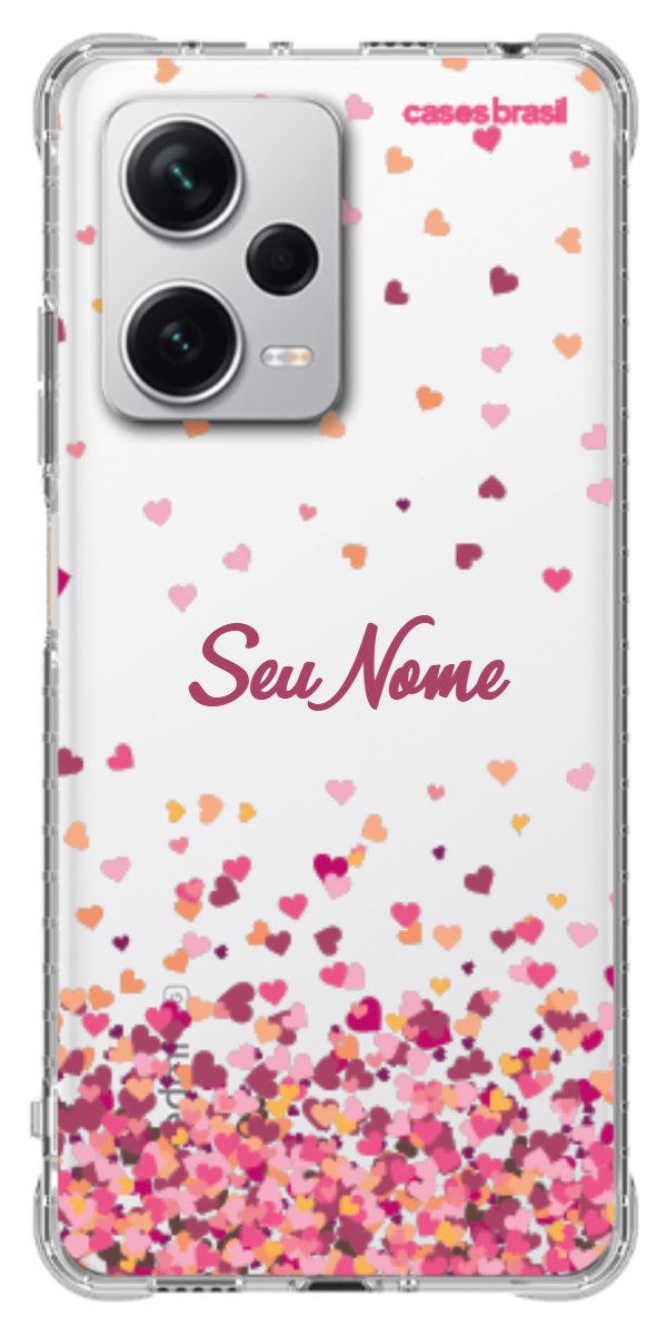 Capinha para Celular Corações Flutuantes