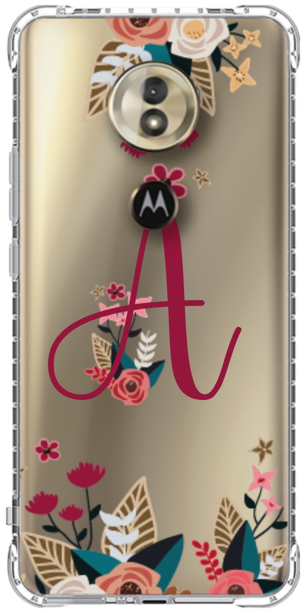 Capinha para Celular Flores com a Inicial