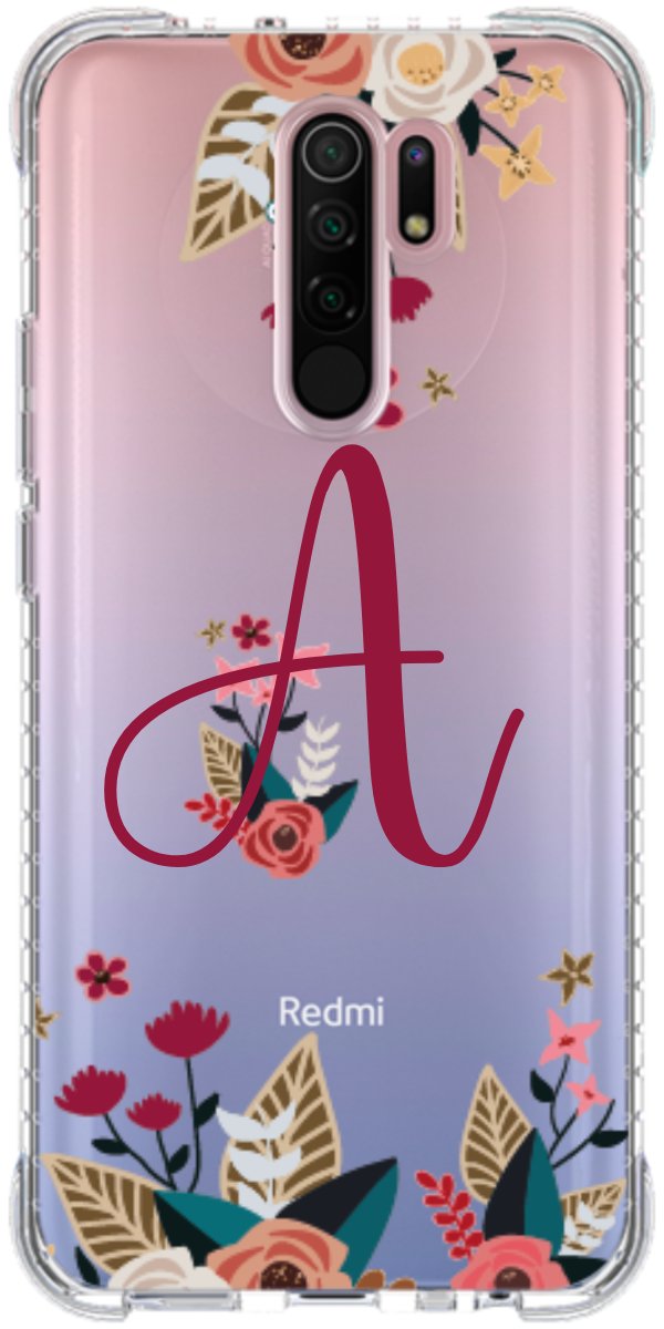 Capinha para Celular Flores com a Inicial