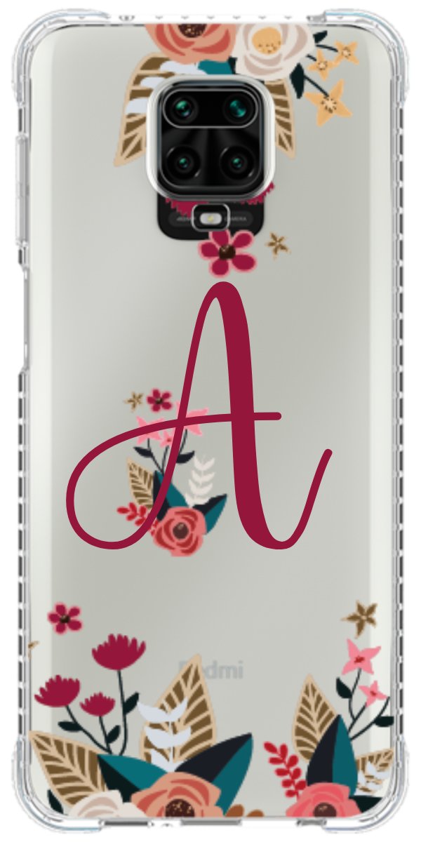 Capinha para Celular Flores com a Inicial