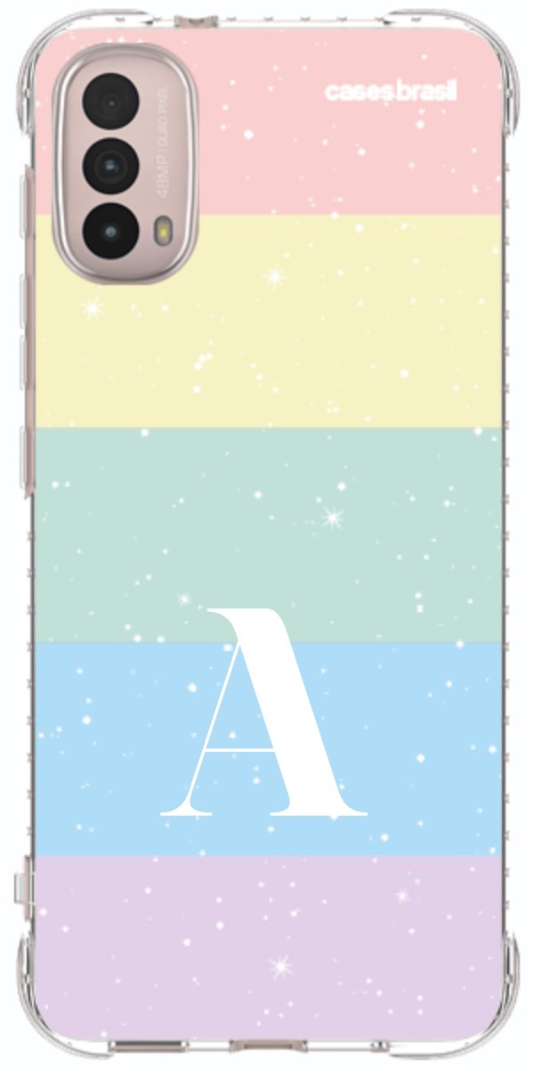 Capinha para Celular Arco-íris Estrelado