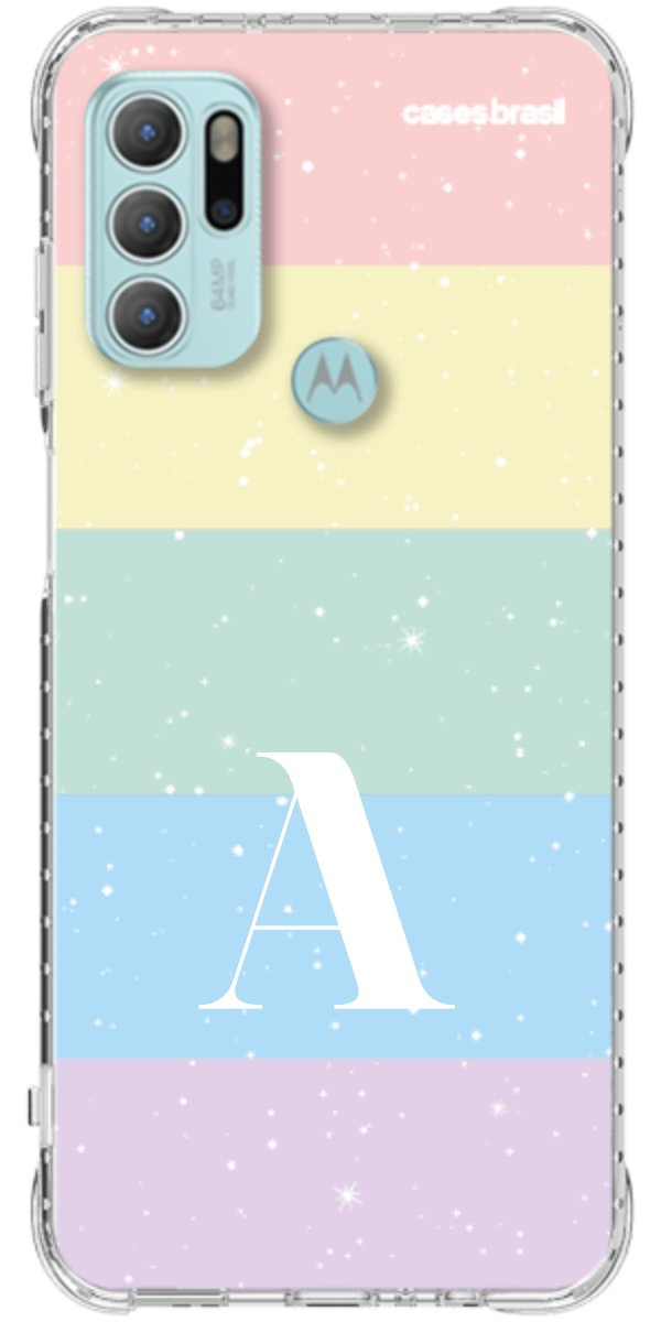 Capinha para Celular Arco-íris Estrelado