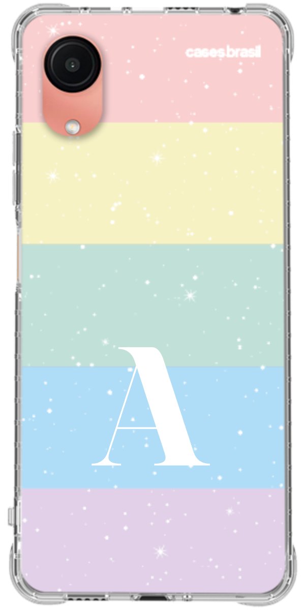 Capinha para Celular Arco-íris Estrelado