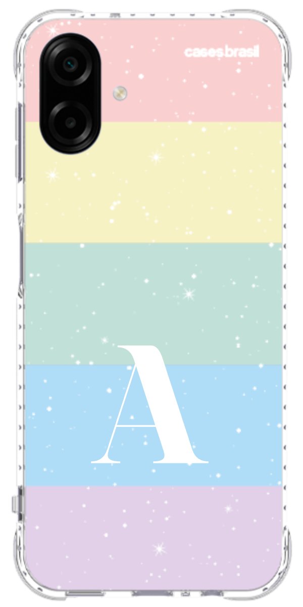 Capinha para Celular Arco-íris Estrelado