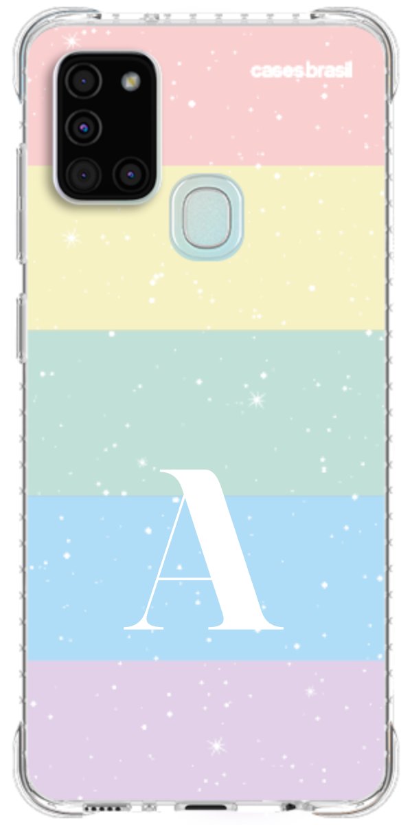 Capinha para Celular Arco-íris Estrelado
