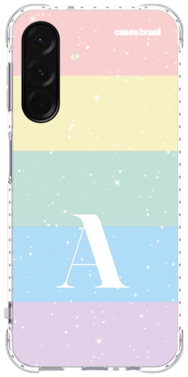 Capinha para Celular Arco-íris Estrelado