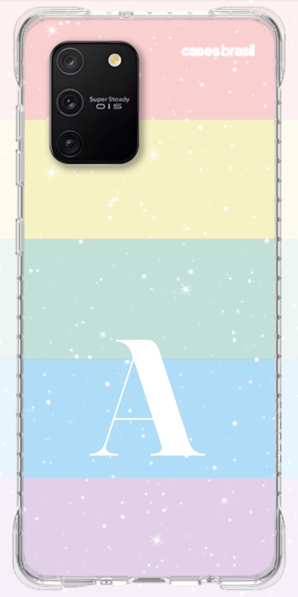 Capinha para Celular Arco-íris Estrelado