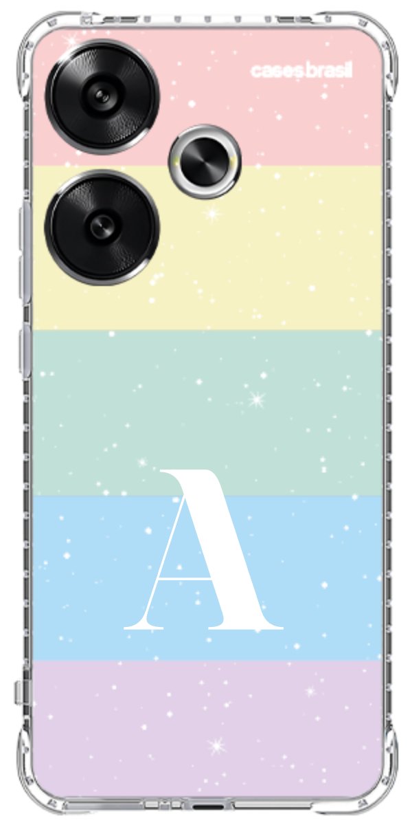 Capinha para Celular Arco-íris Estrelado