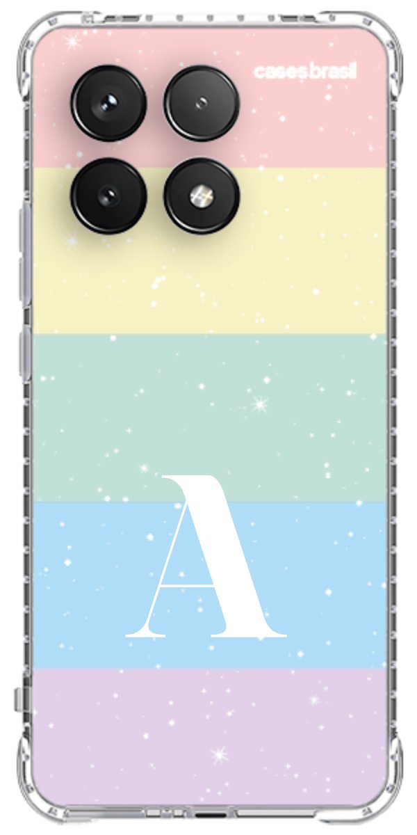 Capinha para Celular Arco-íris Estrelado