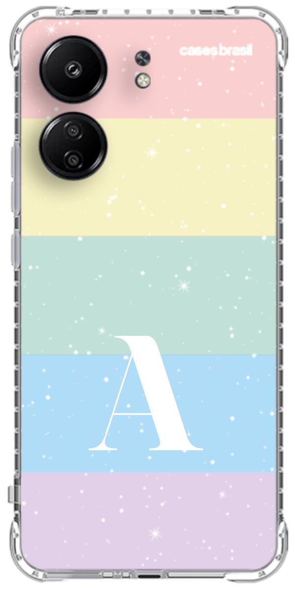 Capinha para Celular Arco-íris Estrelado