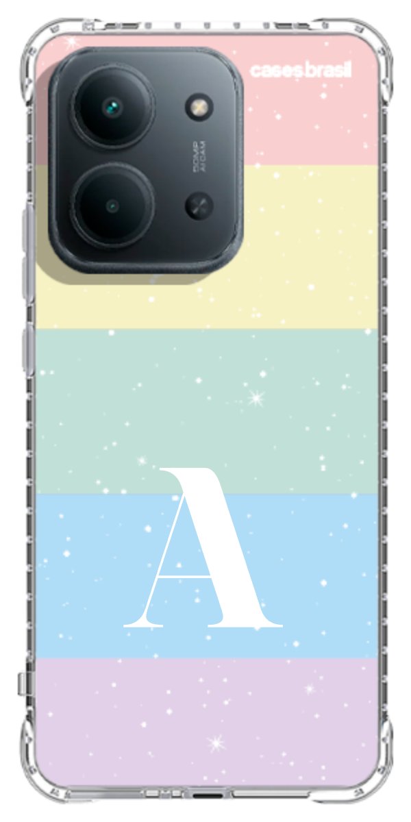 Capinha para Celular Arco-íris Estrelado