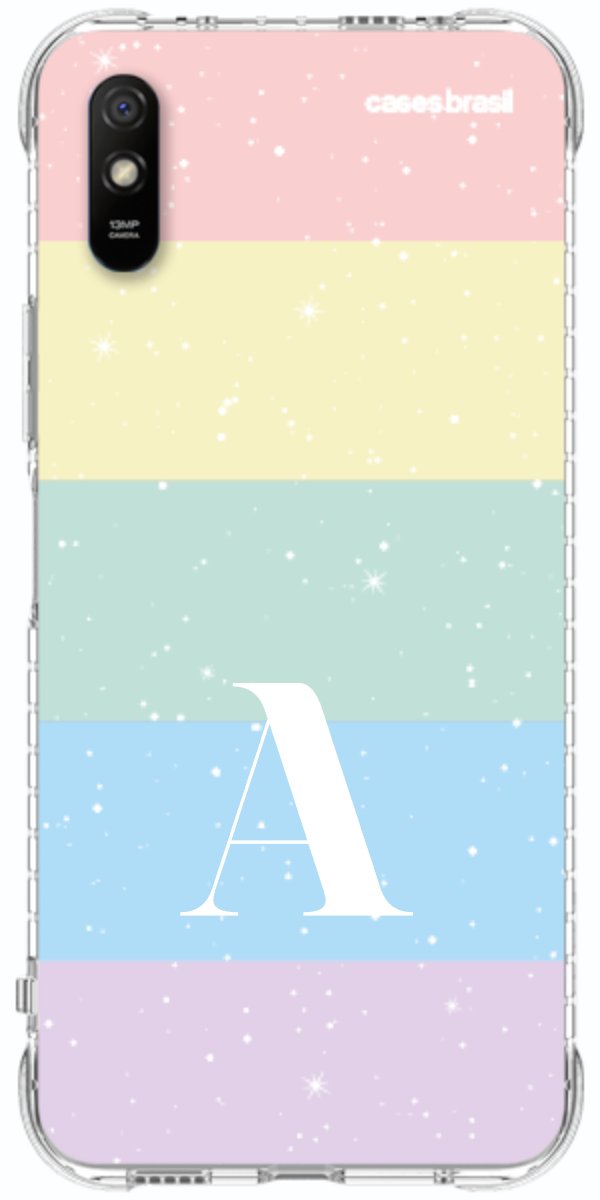 Capinha para Celular Arco-íris Estrelado