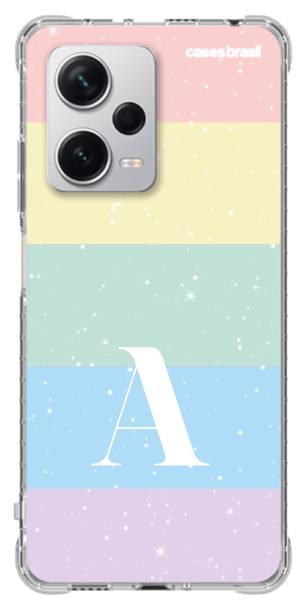 Capinha para Celular Arco-íris Estrelado
