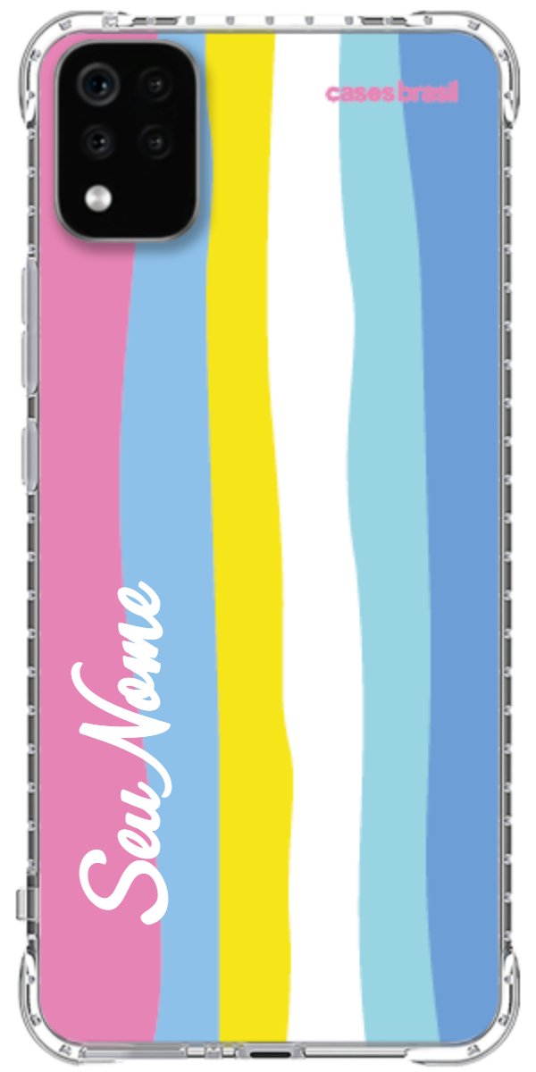 Capinha para Celular Arco-íris Vertical Colorido