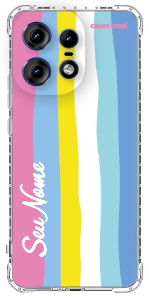 Capinha para Celular Arco-íris Vertical Colorido