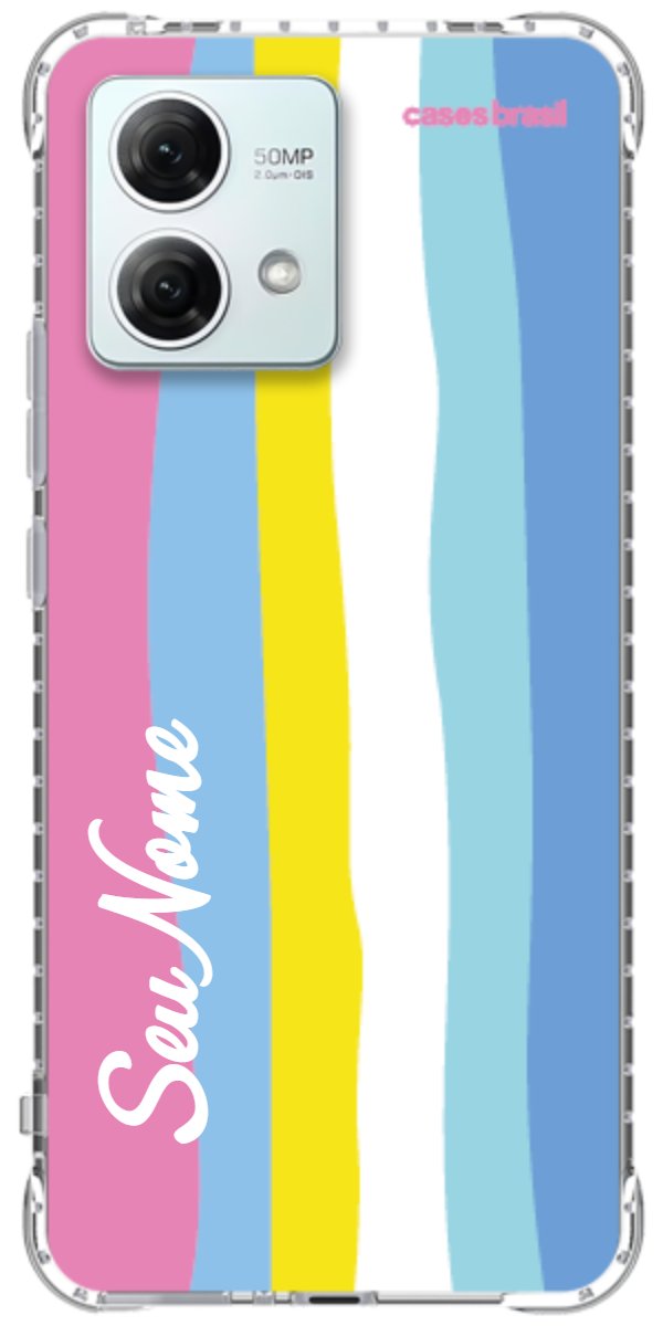 Capinha para Celular Arco-íris Vertical Colorido