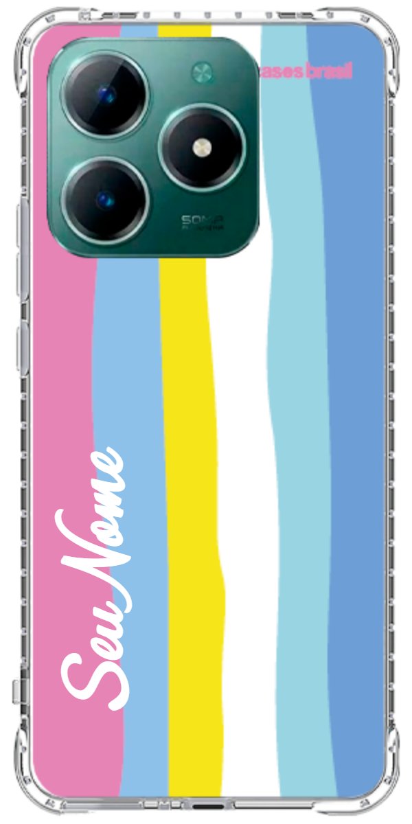 Capinha para Celular Arco-íris Vertical Colorido