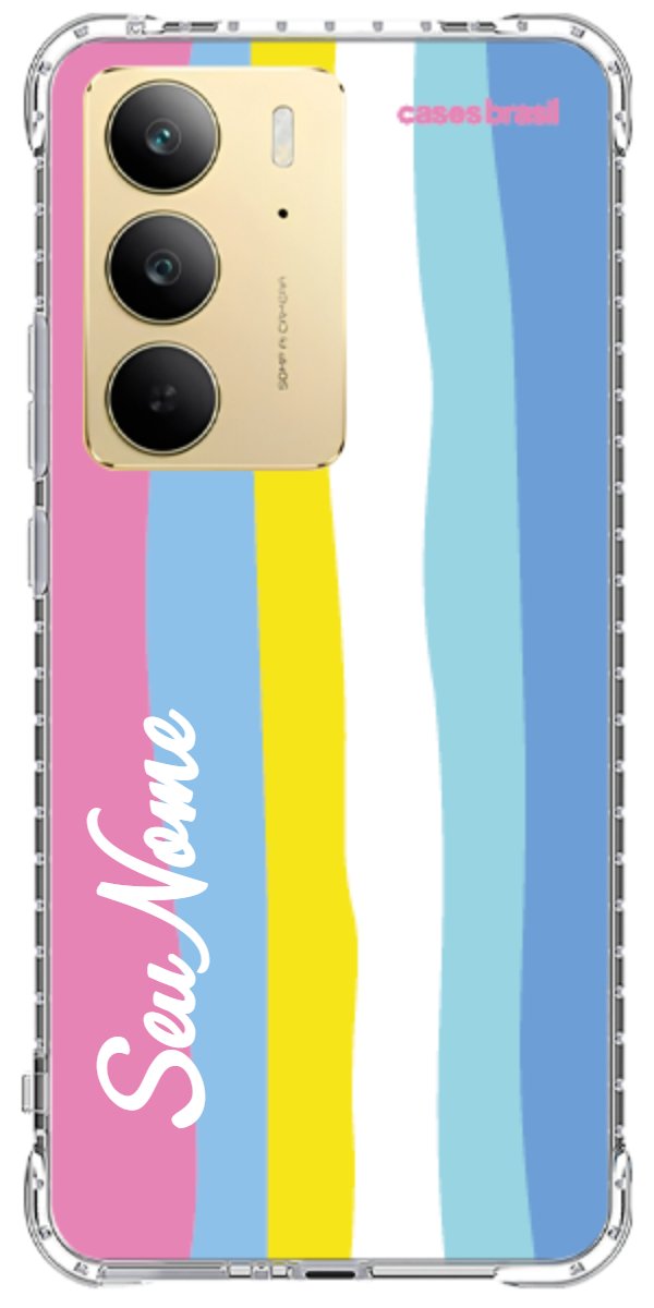 Capinha para Celular Arco-íris Vertical Colorido