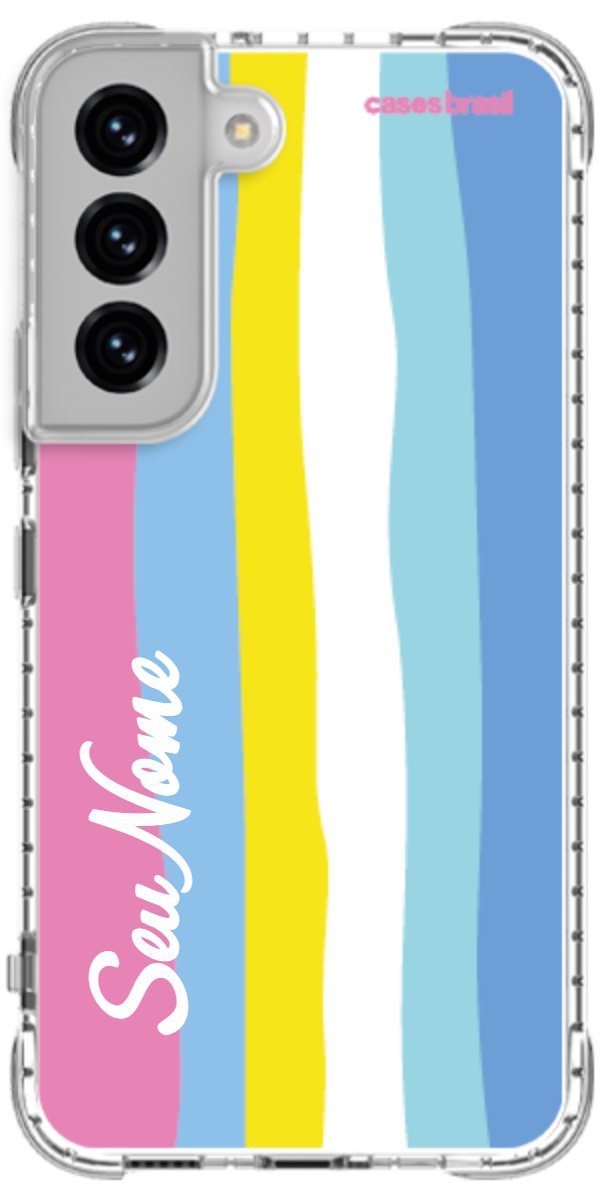 Capinha para Celular Arco-íris Vertical Colorido